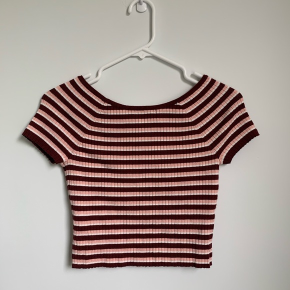 Forever 21 Striped Crop Top - Picture 2 of 3